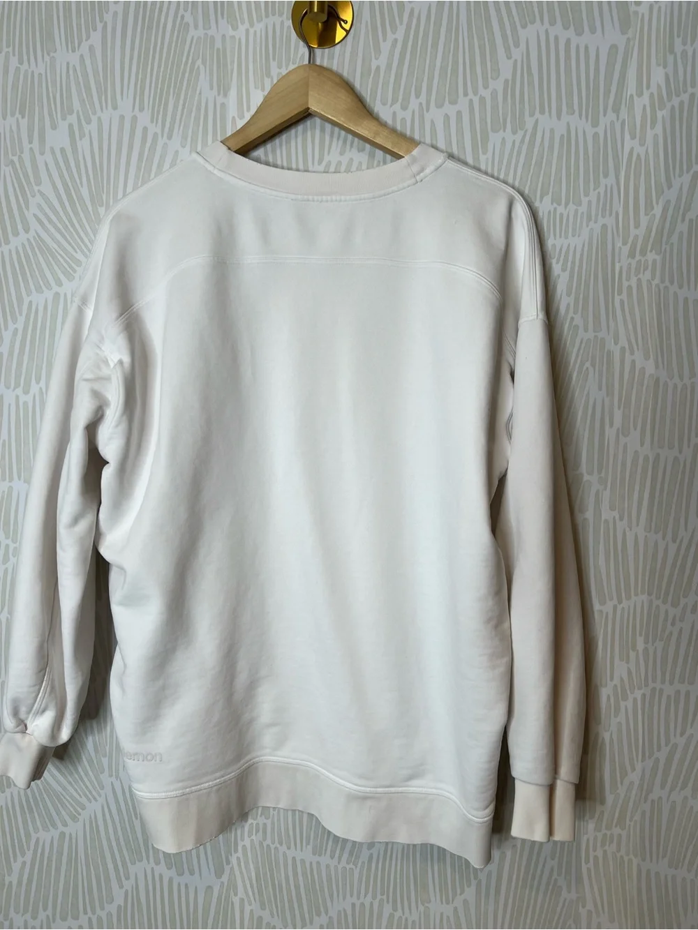 Lululemon Perfectly Oversized Crew in off white